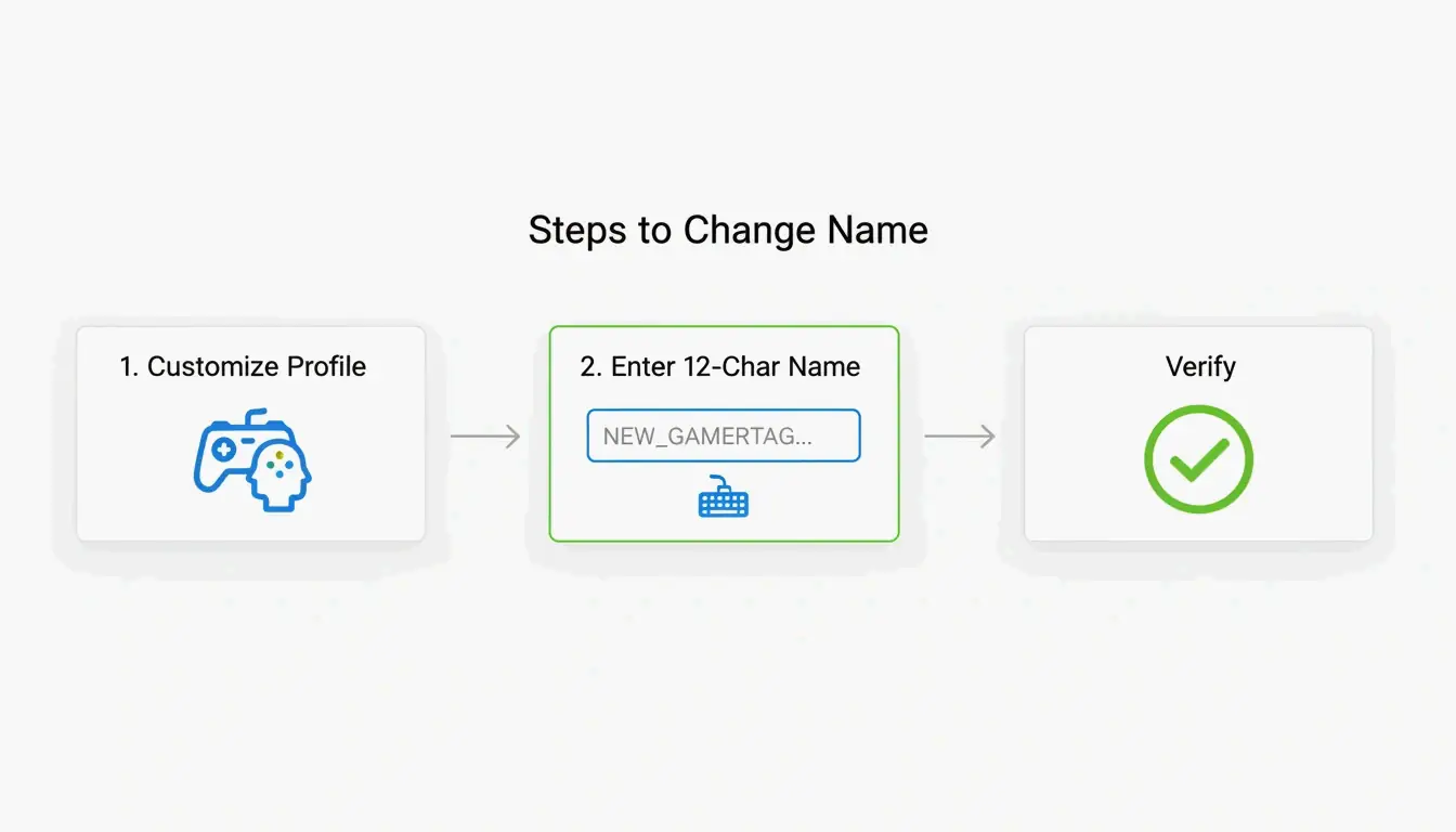 修改 Gamertag 的精简步骤