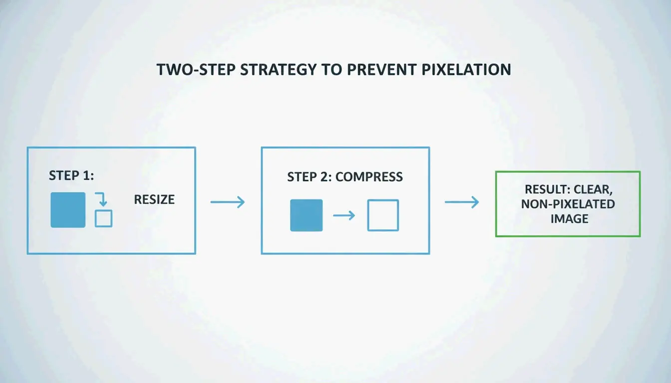 The 2-step process: Resize then Compress
