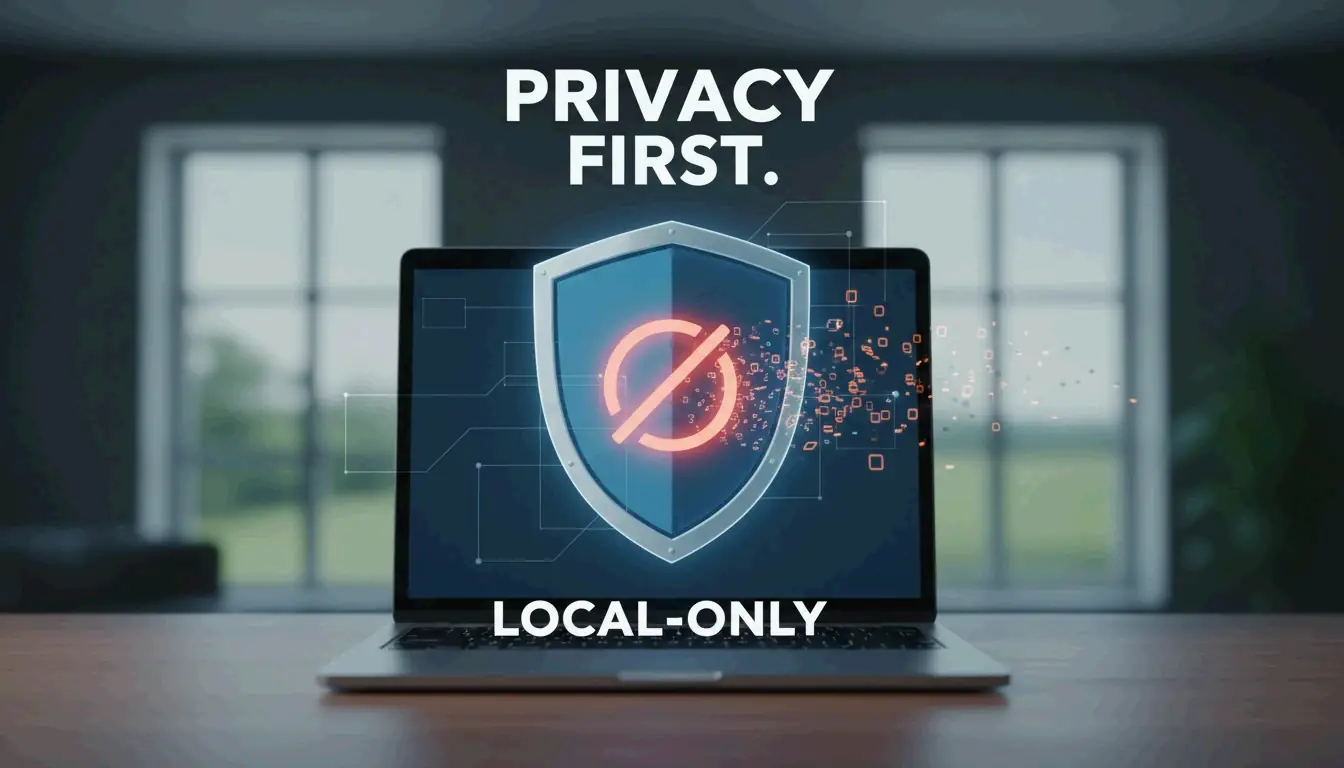 Visual metaphor for local/offline data security