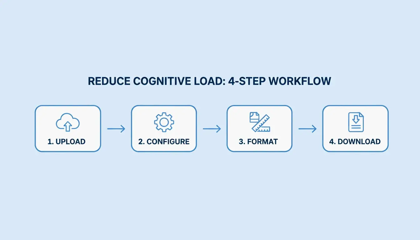 Simple 4-step resizing workflow