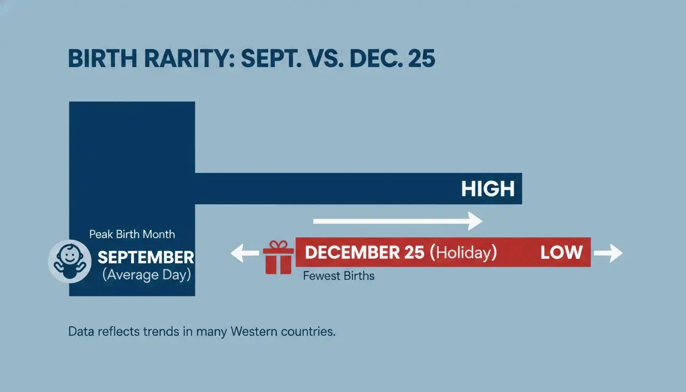 A simple comparison of common vs. rare birth periods