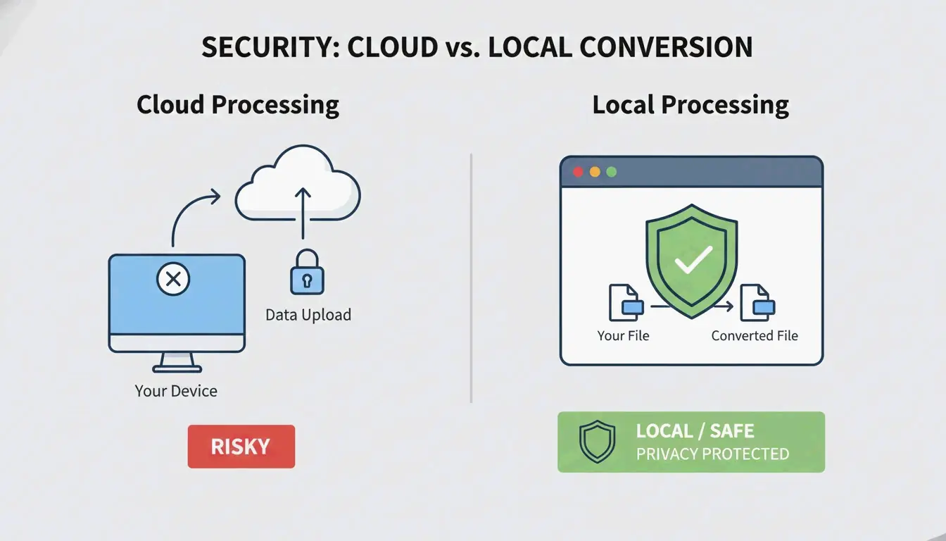 Local Browser Processing vs Cloud Upload Comparison