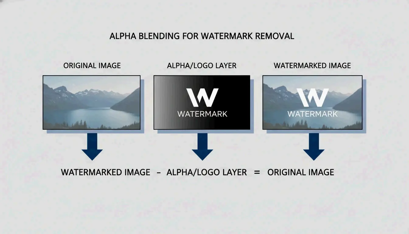 传统数学逻辑：Alpha混合公式的视觉化拆解