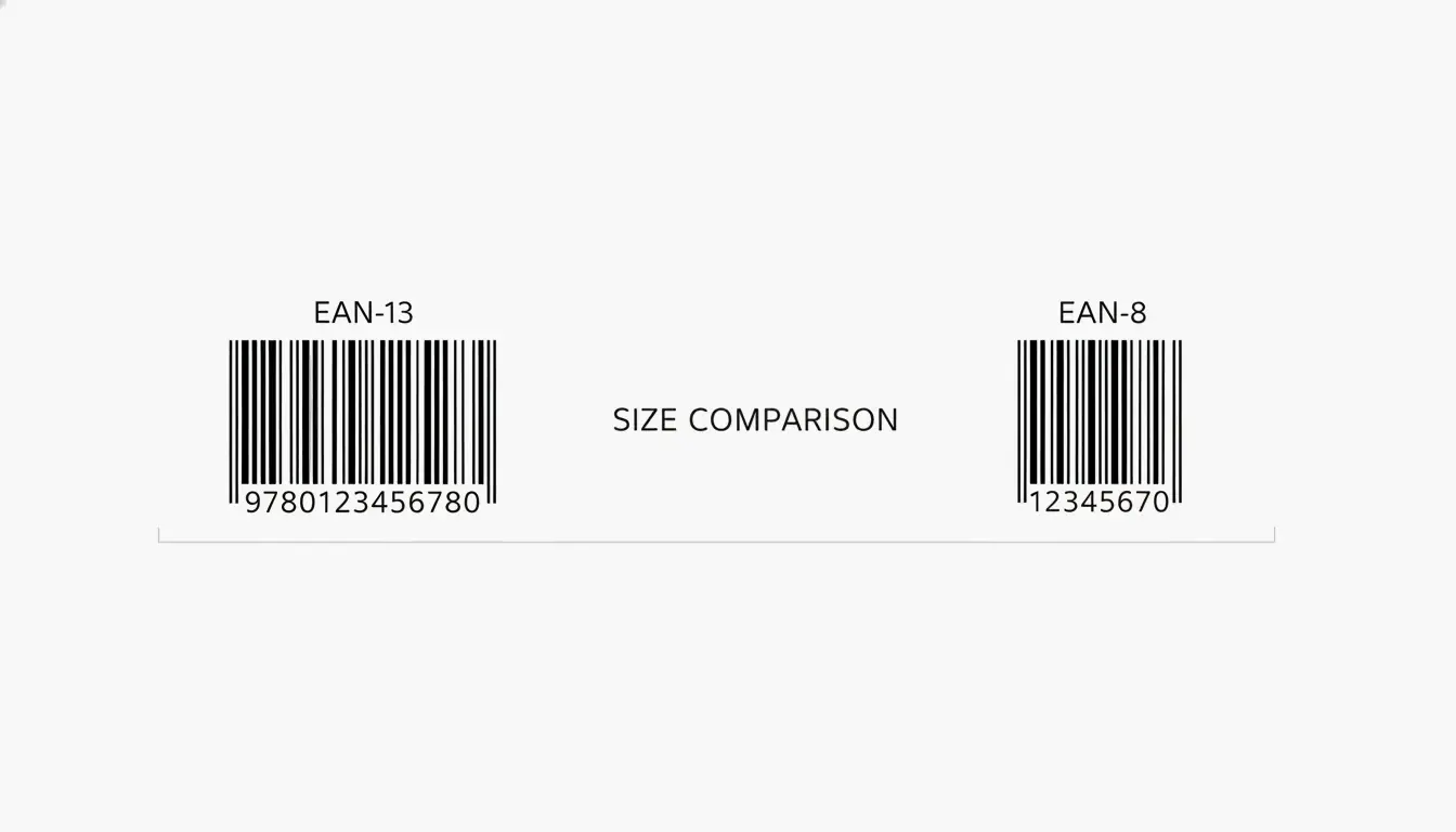 EAN 13 vs EAN 8 Format Differences