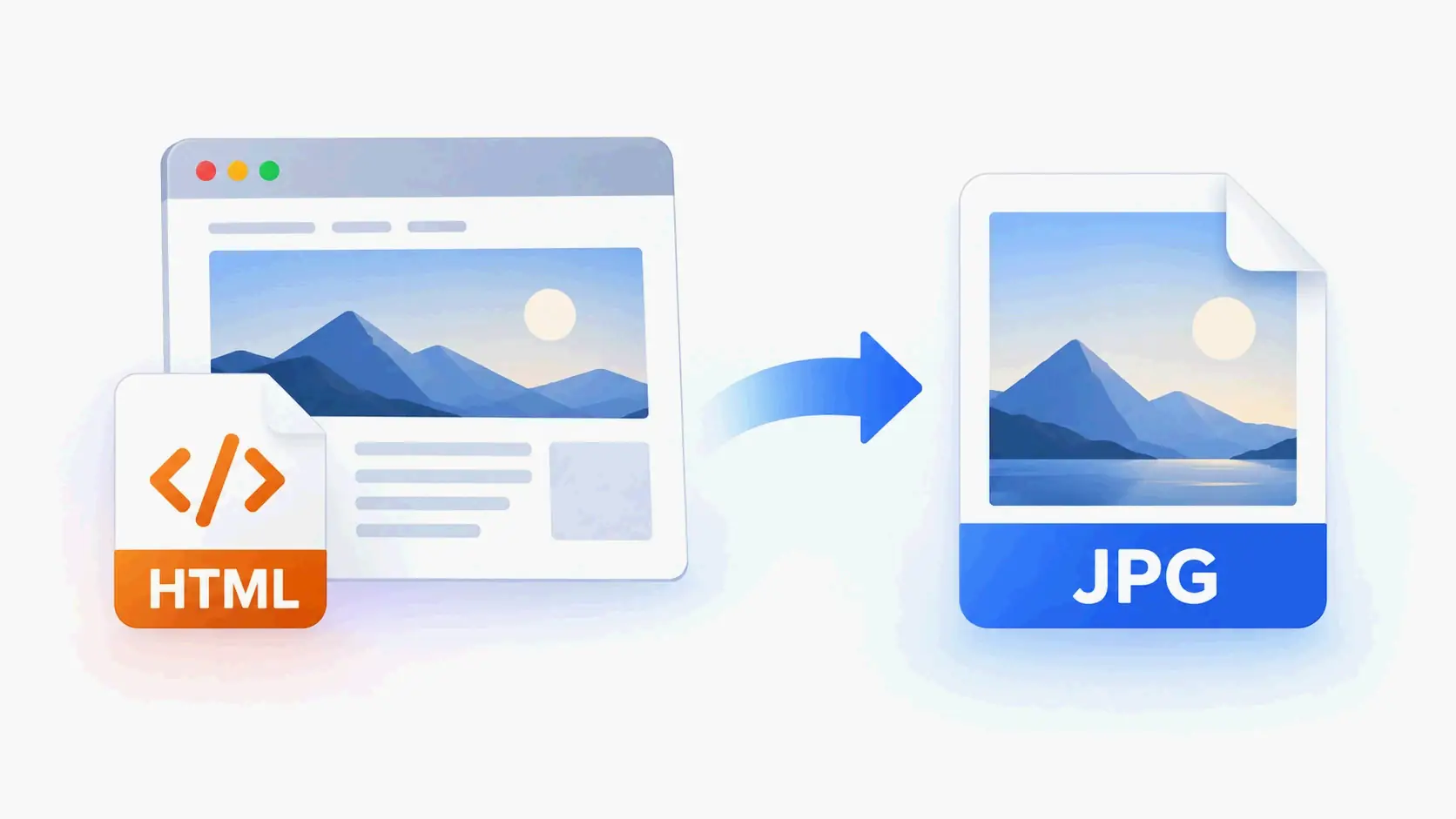 HTML to JPG conversion concept