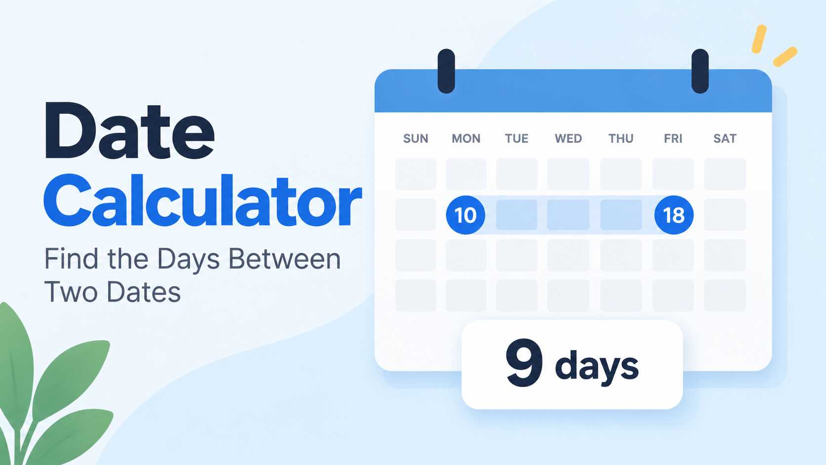 Date Calculator Between Two Dates: Days & Workdays